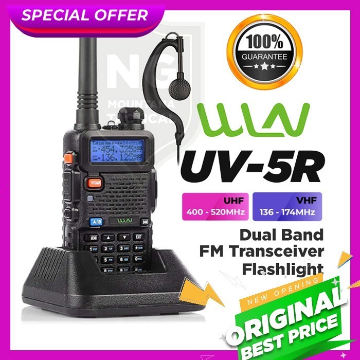WLN WINLAN HT WALKIE TALKIE UV-5R DUAL BAND UHF-VHF FM RADIO