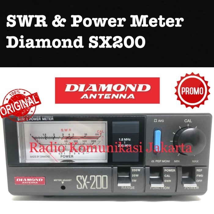 ORIGINAL ORI DIAMOND SWR POWER METER SX200 SX-200 SX 200 MURAH