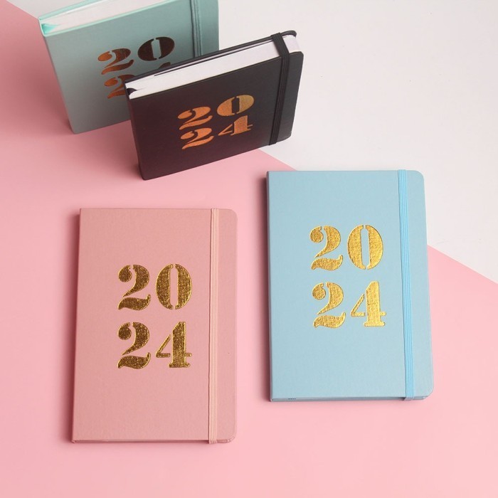 

bukuqu Weekly Planner Leather 2024 - Agenda Cover leather - Notebook