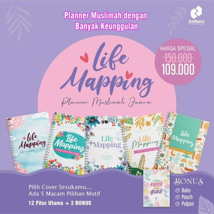 

Buku Agenda Muslimah Planner : Life Mapping (+ 3 Bonus)