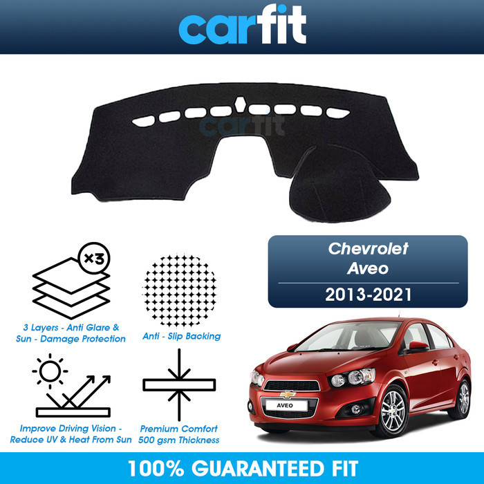 CARFIT Dashmat Chevrolet Aveo Dashboard Cover Karpet Dasbor 2013-2021