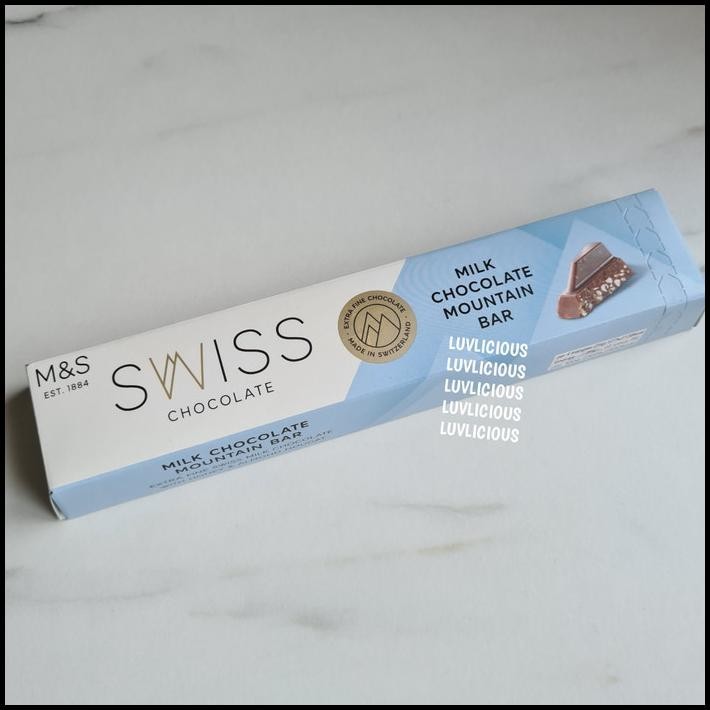 

M&S Marks & And Spencer Swiss Milk Chocolate Almond Mountain Coklat