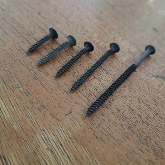 SEKRUP GYPSUM 7 CM 1 DUS/3" INCH DRYWALL SCREW/BAUT SKRUP GIPSUM HITAM