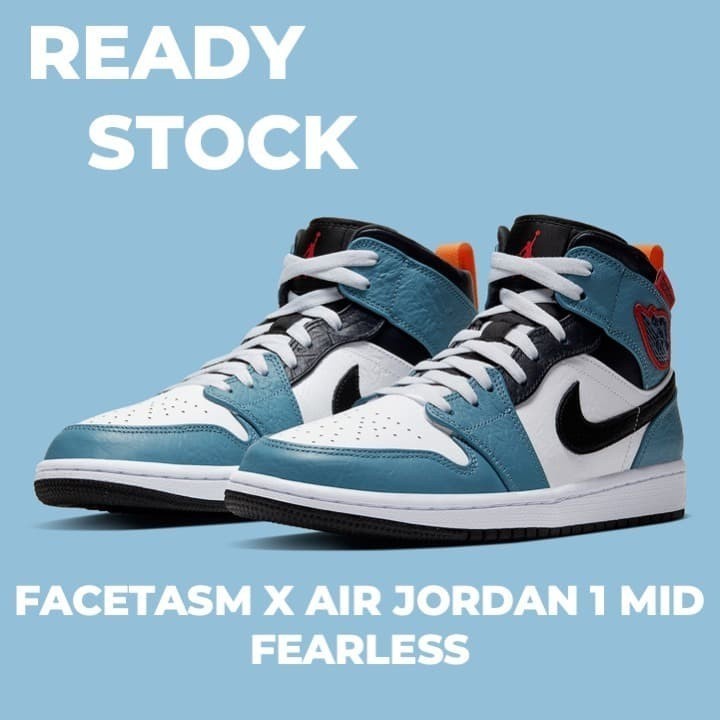 Facetasm X Air Jordan 1 Mid Fearless