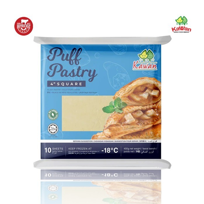 

Terbaru Kawan Food Puff Pastry Square 4 Inch Isi 10Pcs 400Gr, Kulit Pastry Promo Terlaris