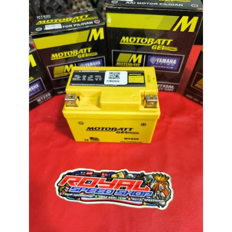 Aki Motobatt Gell Aki Motor Baterai Motor Baterai Motor Batrai Aki motor MOTOBATT