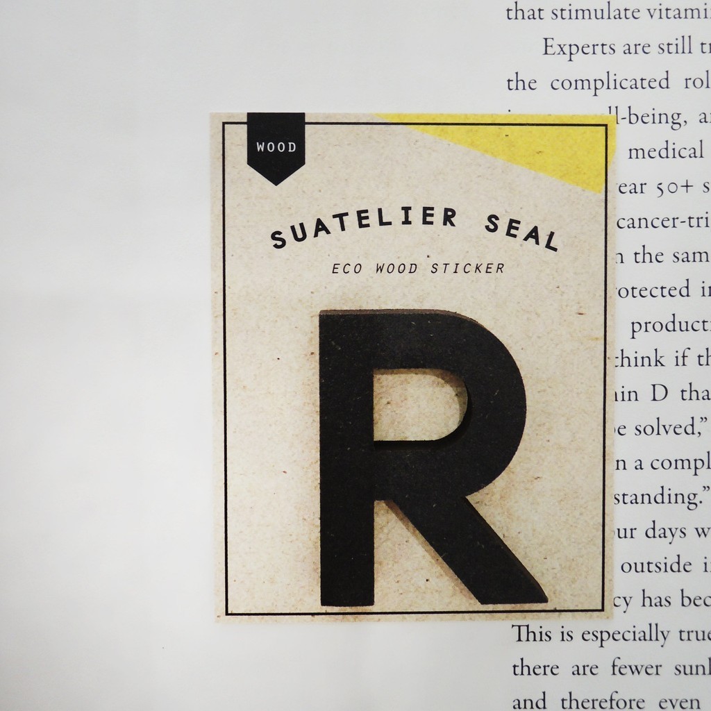 

SUATELIER Seal Eco wood sticker No. 1718 wood R