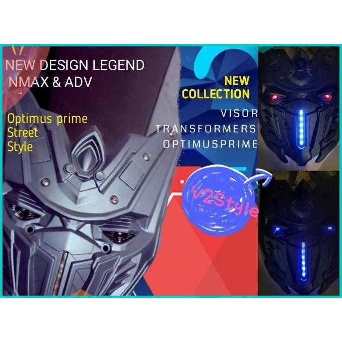 Tameng Windshield Kedok TRANSFORMERS OPTIMUS NEW NMAX 2020 ADV 15p 19F
