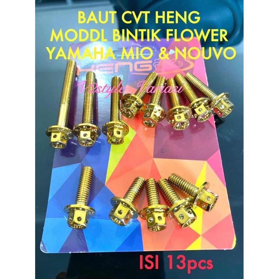 Baut Probolt Cvt Heng Gold Mio Baut Heng Stainless Bak Mesin Cvt Nouvo