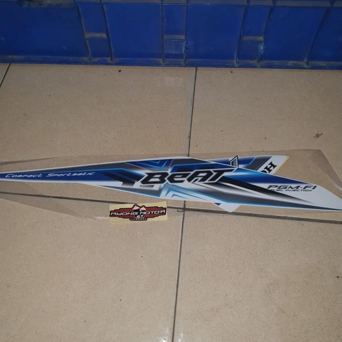 Striping Beat Fi Esp 2015-2016 Putih Biru Ori