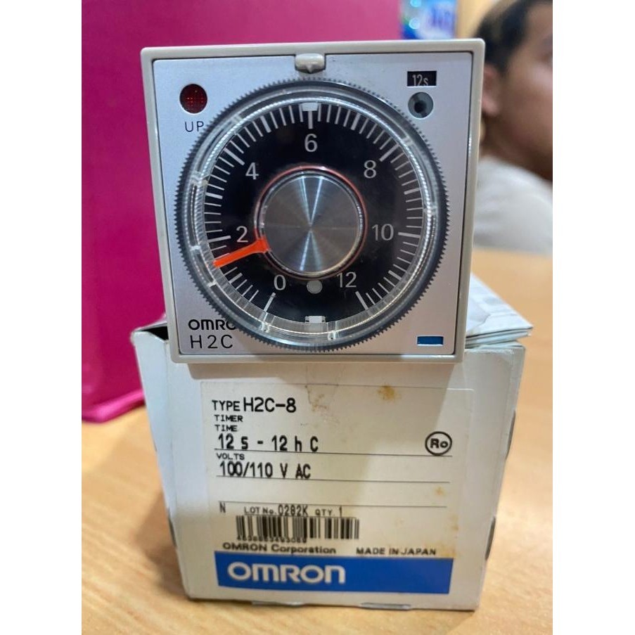 TIMER OMRON H2C-8 12S-12H C 100/110V ORIGINAL OMRON TERBATAS