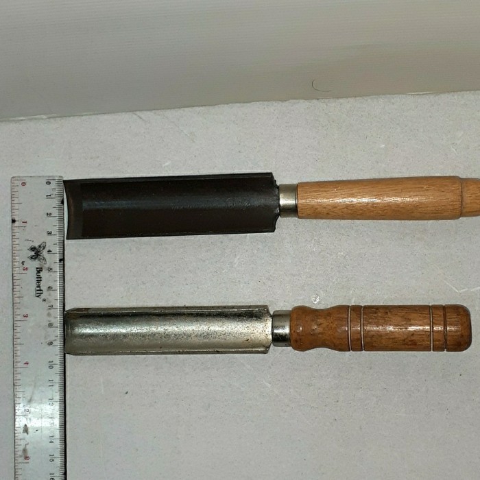 Pahat Kayu Setengah Bulat Gagang Kayu 1" dan 1 1/4"