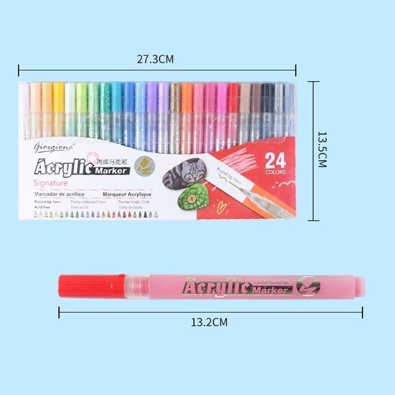 

Am67 Giorgione Acrylic Marker Pen Set Spidol G-MK1105 Berkualitas