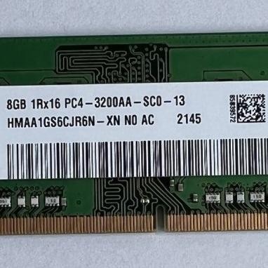 TERBARU - RAM LAPTOP SK HYNIX 8GB 1Rx16 PC4 3200AA SCO 13 ORIGINAL