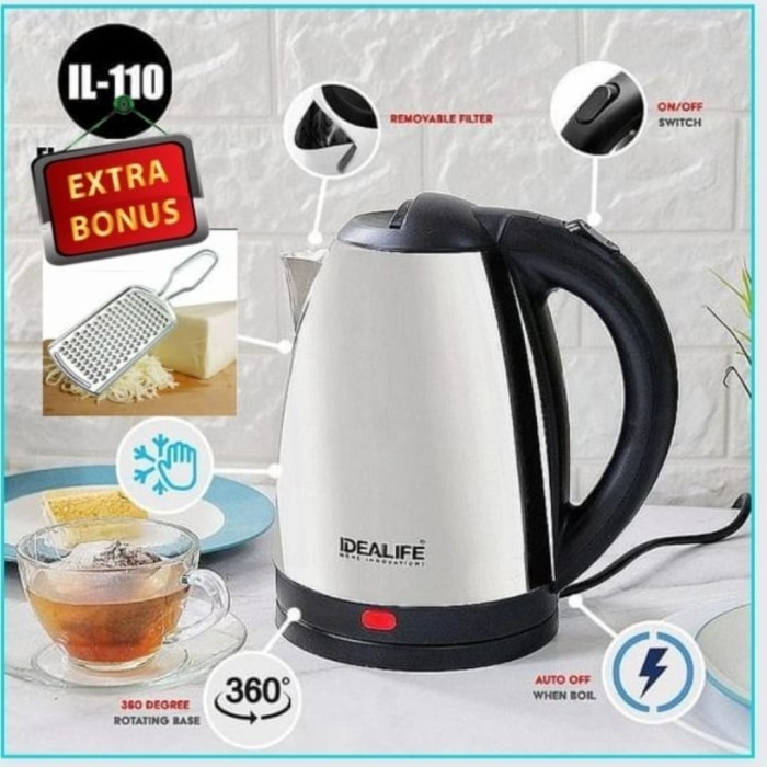 Teko Pemanas Air Listrik Low Watt Hemat Watt Kettle Il110
