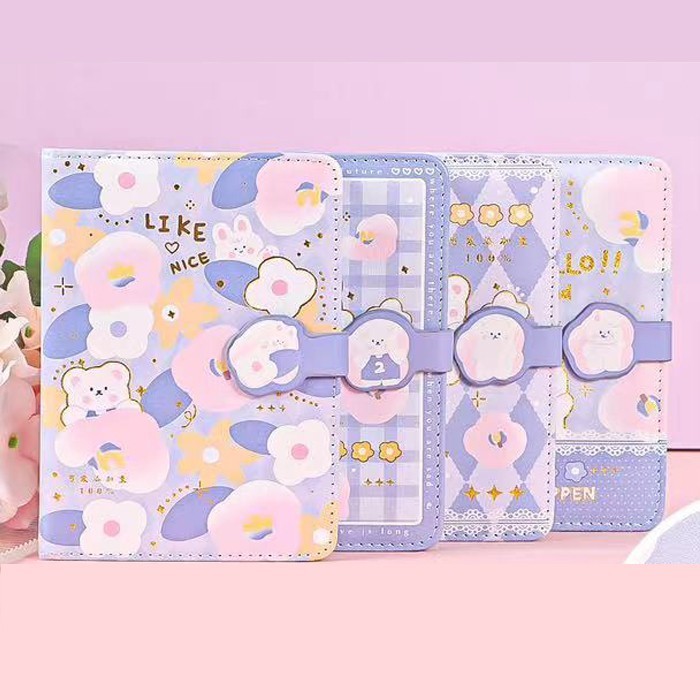 

Magnetic Mini Notebook Buku Diary Hello Friend PU Leather Catatan 6440