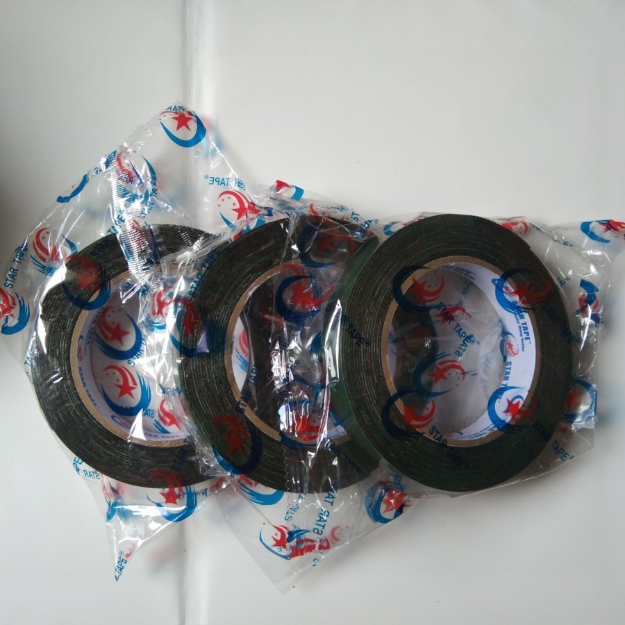 

Double Tape Busa / Foam Hijau Star Tape 24 x 5 m Harga 1 Roll