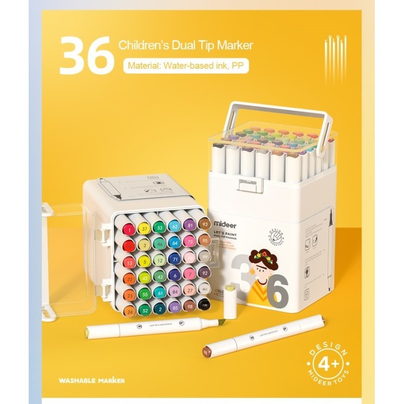 

Mideer Dual Tip Marker Washable Marker Spidol Anak