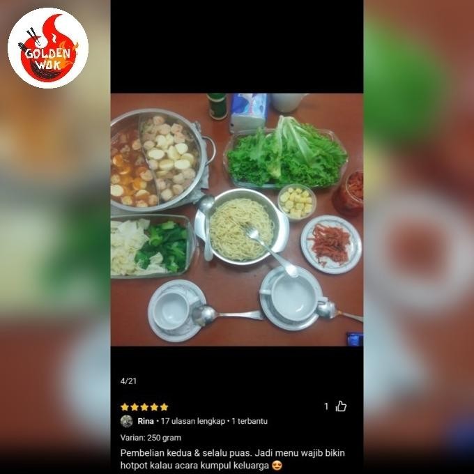 

HALAL Spicy Mala Paste GOLDEN WOK - Bumbu Hotpot, Mala Xiang Guo/Tang TSS