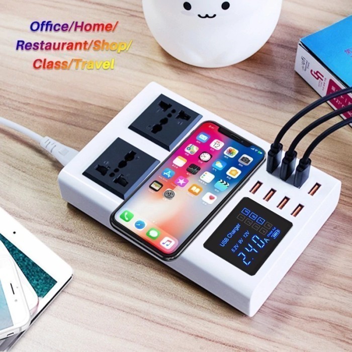 Multi Port Charger Bridge Qui Charger 3.0 Wireless 8 Port Usb