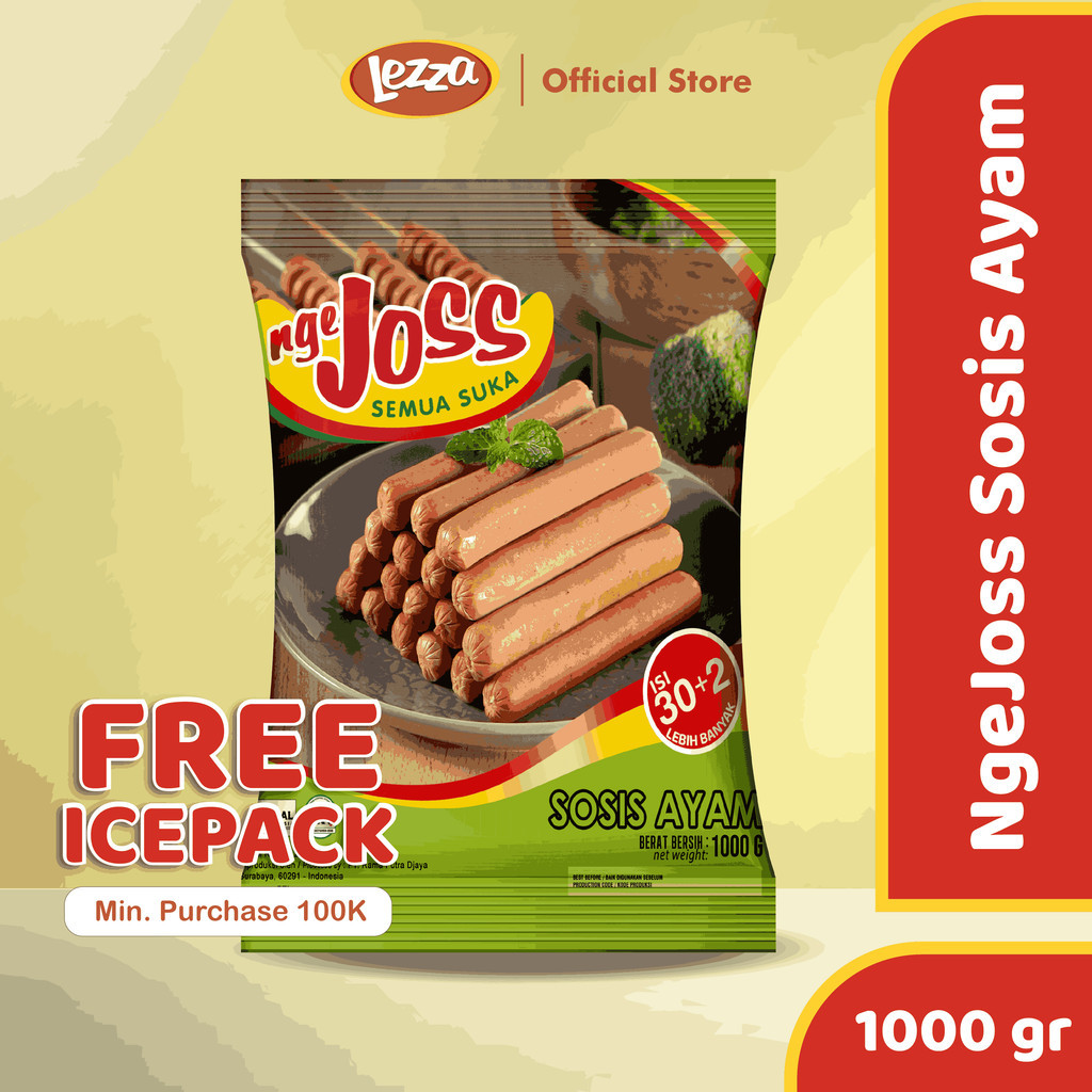 

NGEJOSS Sosis Ayam Frozen 1000 Gr