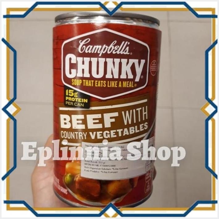 

[EPL] CAMPBELL'S CHUNKY BEEF WITH COUNTRY VEGETABLES 533 GR - SOUP DAGING