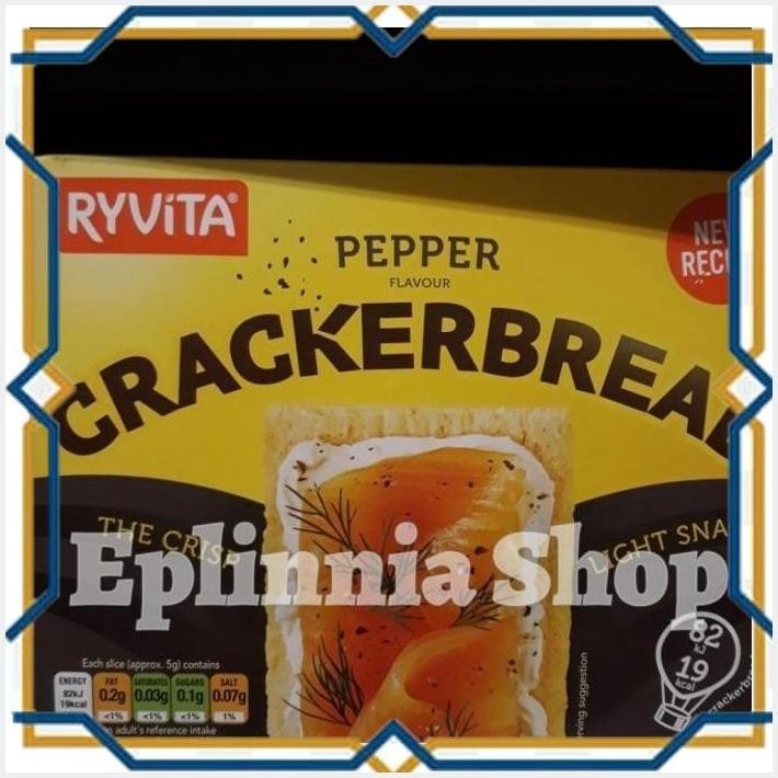 

[EPL] RYVITA CRACKERBREAD PEPPER 125 GR - BISKUIT KREKERS