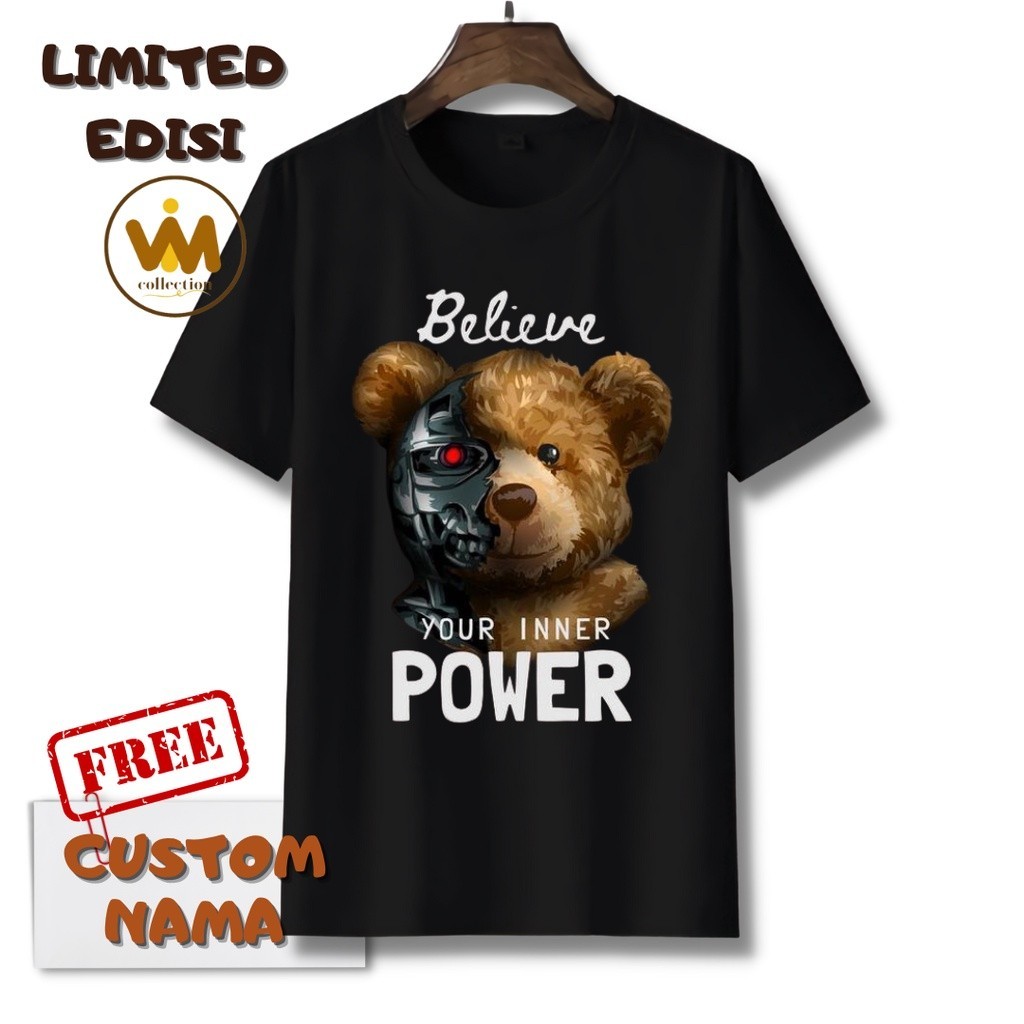 Kaos Anak Teddy Bear Laki Laki Perempuan Baju Teddy Bear Anak