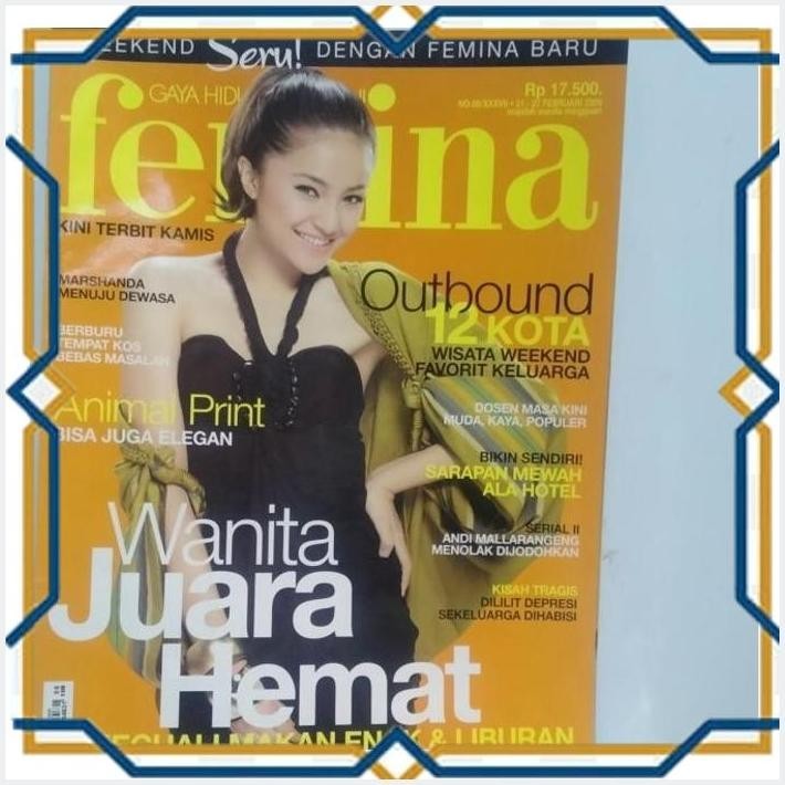 [hrn] majalah femina no.08 februari 2009 cover marshanda