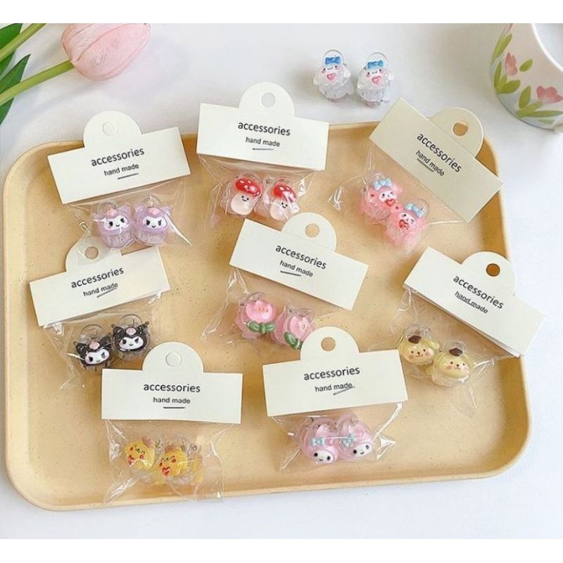 Jepitan Sanrio, Jepitan Kuromi, Jepitan Melody, Jepitan Cinnamorol, Jepitan Pompompurin