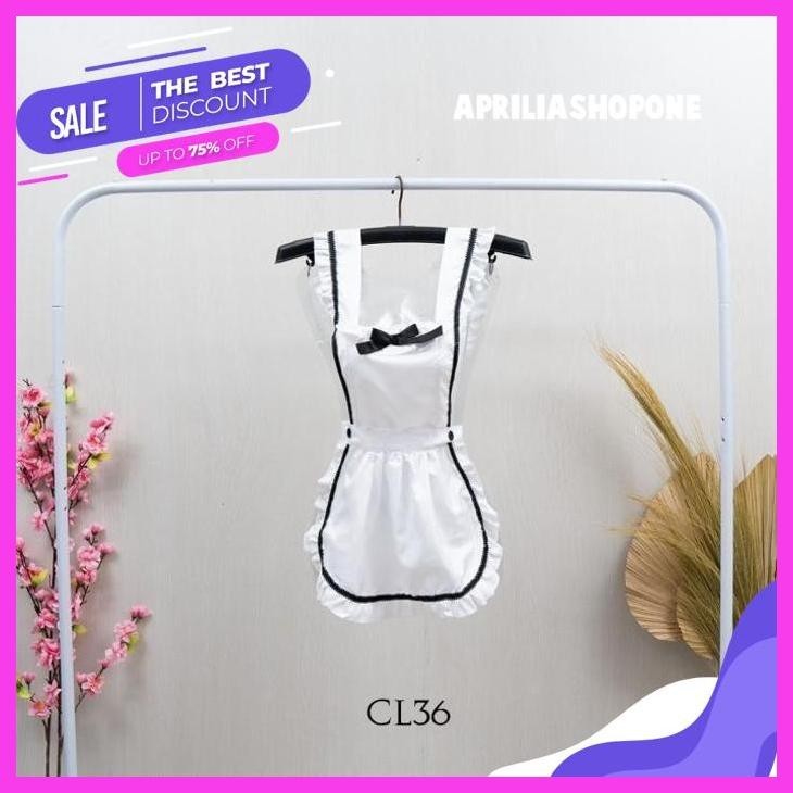 TERBAIK LINGERIE FRENCH MAID COSPLAY KOSTUM PELAYAN SEKSI PREMIUM CL