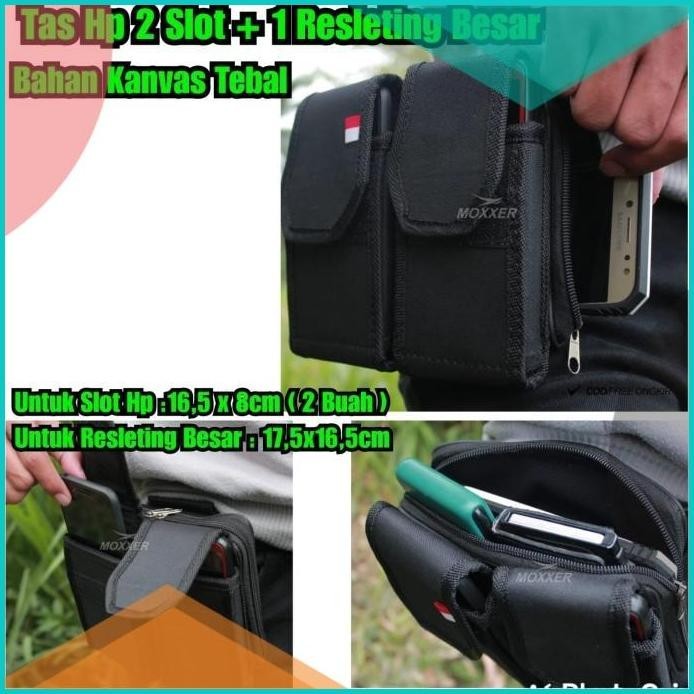 Tas hp 2 slot tas pinggang 2 slot tas hp 2 slot sarung dompet Hp kanva
