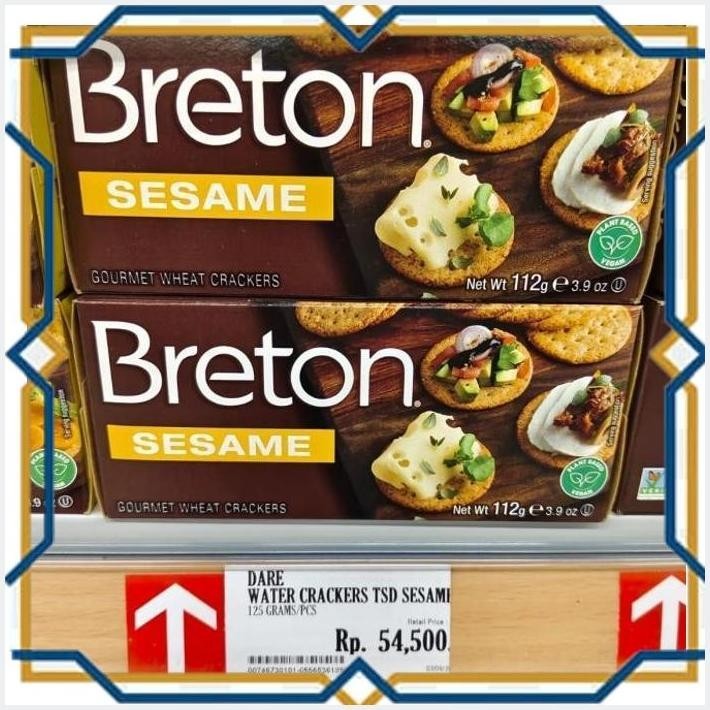 

[LDY] DARE BRETON GOURMET WHEAT CREAKERS SESAME 112GR