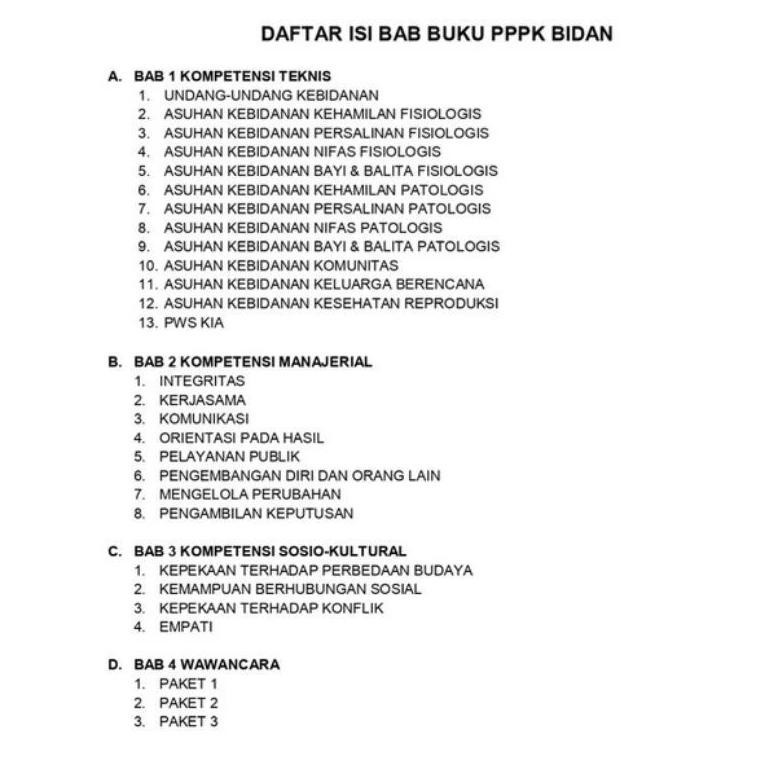 BUKU BANK SOAL PPPK BIDAN 2023/2024 SOAL TERUPDATE SESUAI ISSUE KESEHATAN TERKINI TERBARU