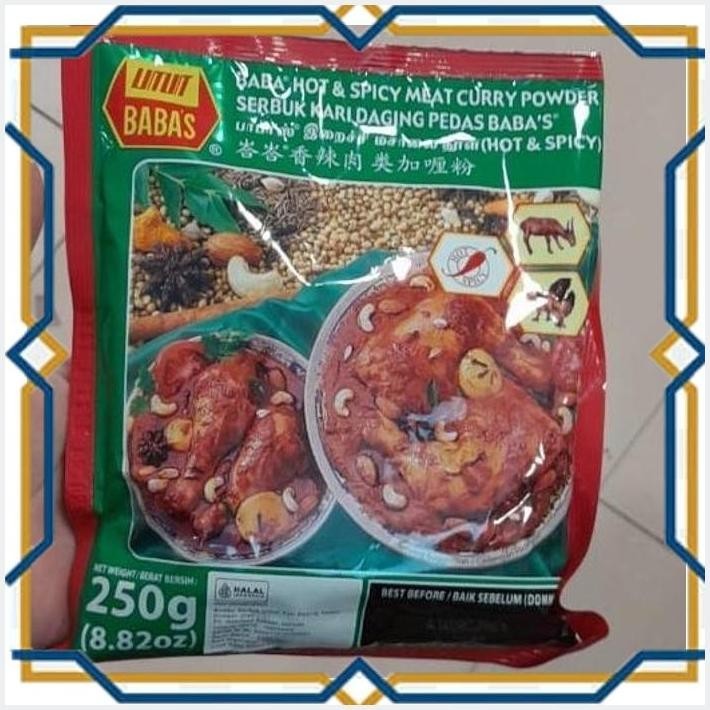 

[LDY] BABA HOT & SPICY MEAT CURRY POWDER 250GR SERBUK KARI DAGING PEDAS