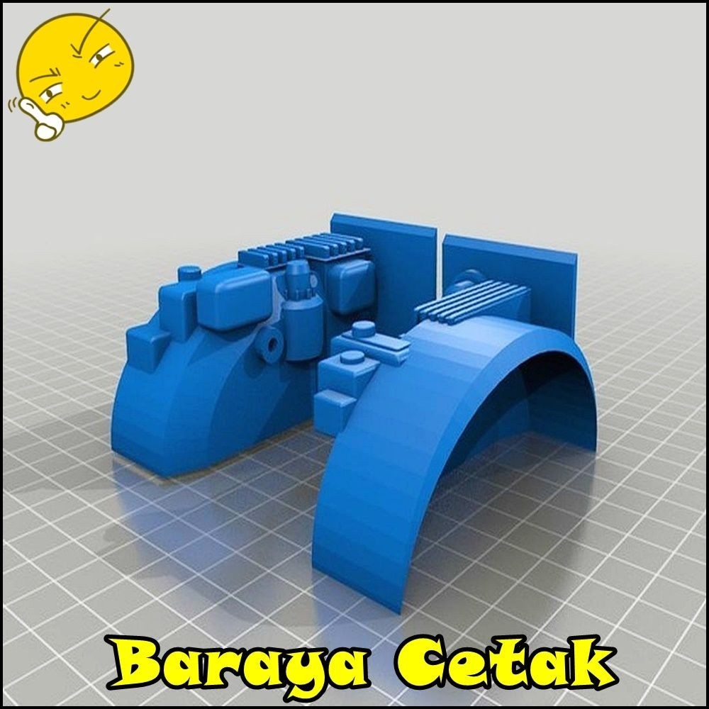 RC Spakbor Ban WPL C14 C24 3D Print Aksesoris Mainan RC