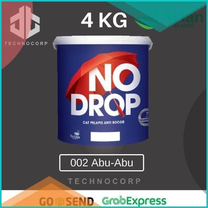 NO DROP 002 ABU ABU / GREY CAT PELAPIS ANTI BOCOR TEMBOK GENTENG 4 KG