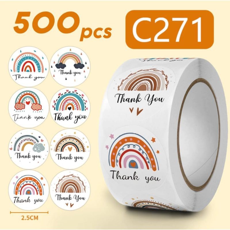 

Sticker Thank You 500 pcs