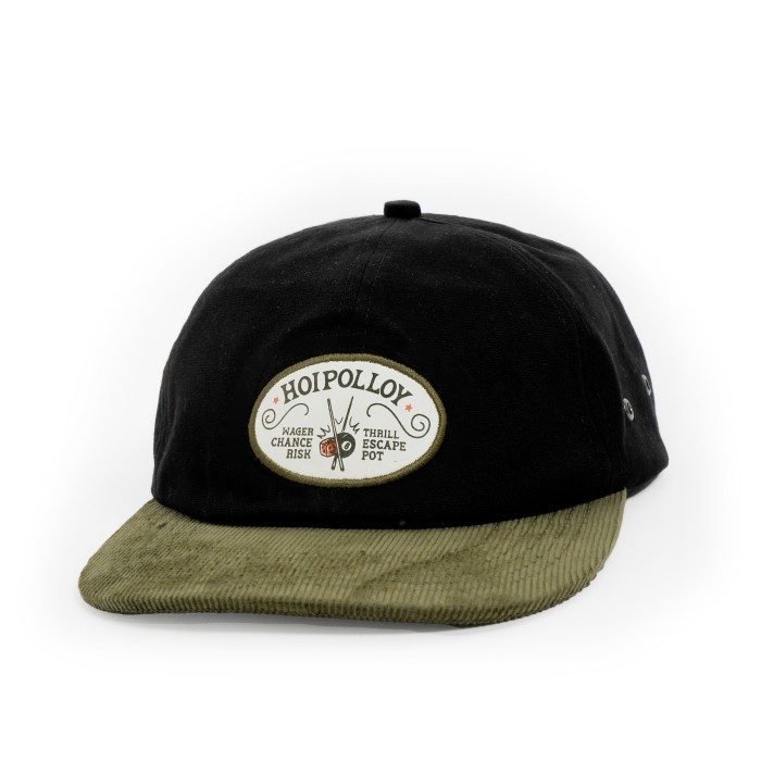 Hoi Polloy - Topi - Wager Cap (Bla Green) Corduroy Twill