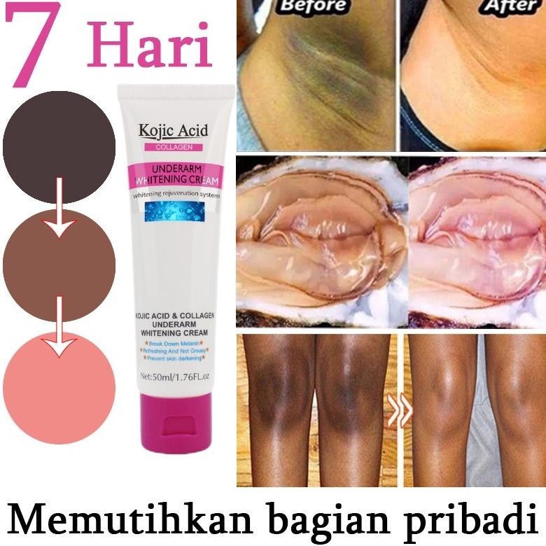 Tersedia Pemutih Selangkangan Pemutih Ketiak Underarm Whitening Cream Perawatan Kewanitaan Tubuh 50G