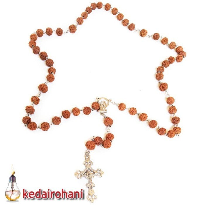 Mayu Kalung Rosario Manik Genitri Ganitri Jenitri Rudraksha Rangkai Kawat