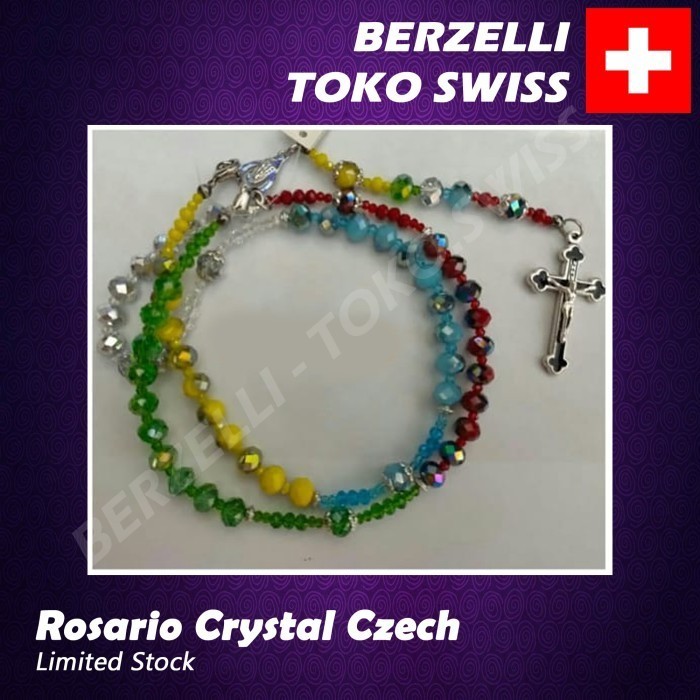 Mayu Rosario Crystal Czech Import Katolik
