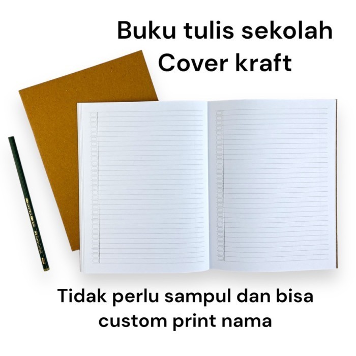 

BRG BARU Buku tulis sekolah Garis 38 lembar paket 10 pcs tidak perlu sampul