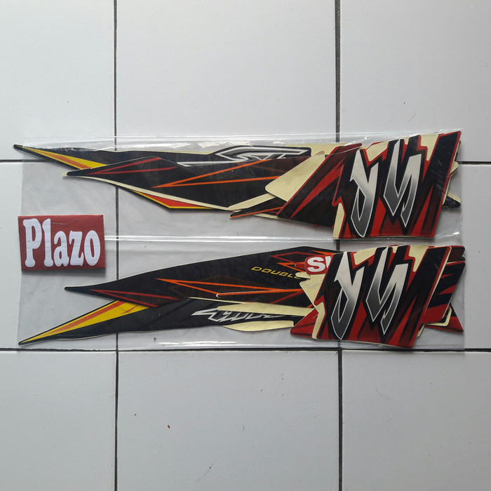 Striping Shogun Sp 125 2007 Hitam-Merah