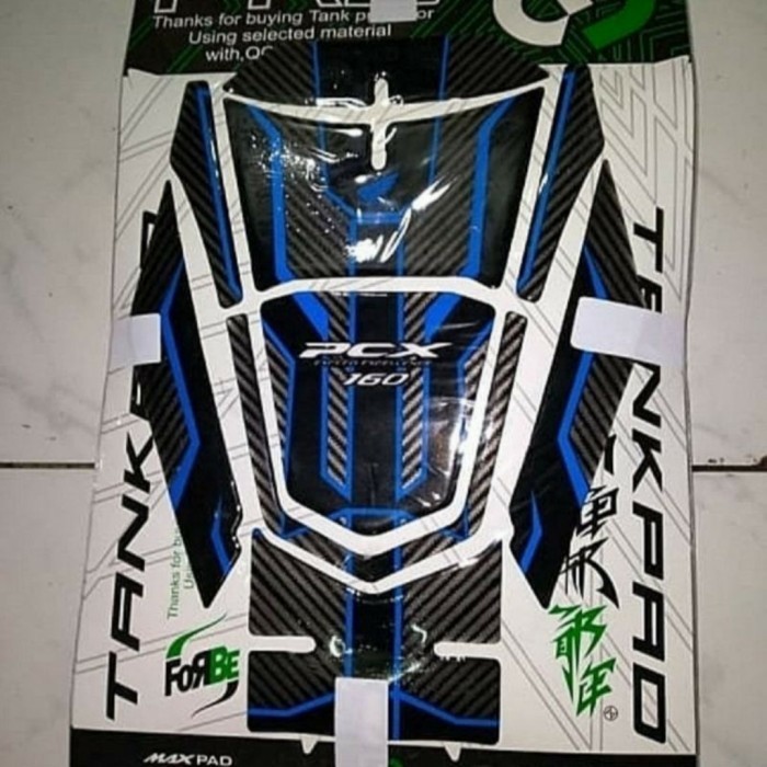Sticker Stiker Tankpad Timbul New Pcx 160 Carbon 3D Merah Biru Gold