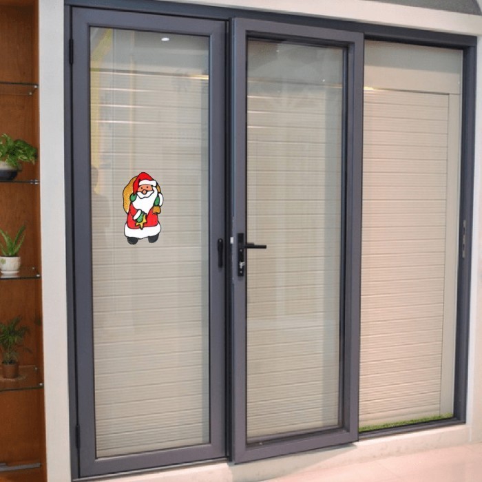 Min Sticker Natal Timbul / Stiker Natal / Stiker Natal Untuk Kaca-Hiasan