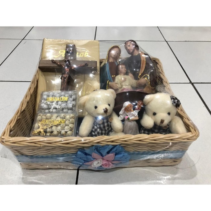 Min Hantaran Rohani Wedding Katolik Premium - Blue (Khusus Gojek)