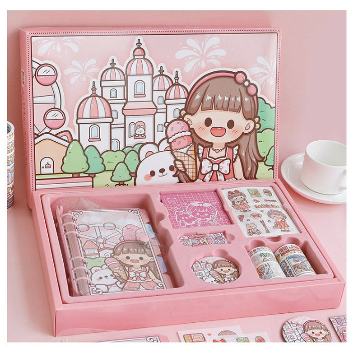 

SALE Diary Set Buku Jurnal Binder Aesthetic - Journal Kit Set Kado Birthday