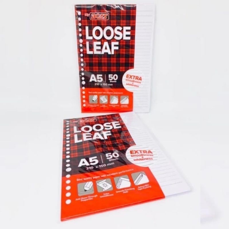 

Isi Loose Leaf A5 Binder 20 Holes Isi 50 lembar