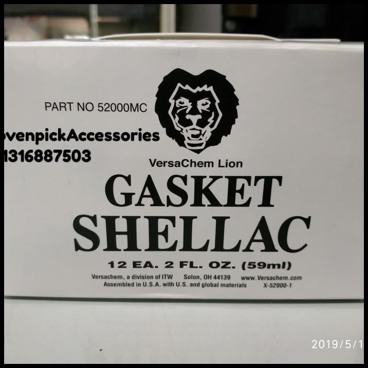 

DISKON GASKET SHELLAC VERSACHEM LION 59ML (ISI 12PCS) !